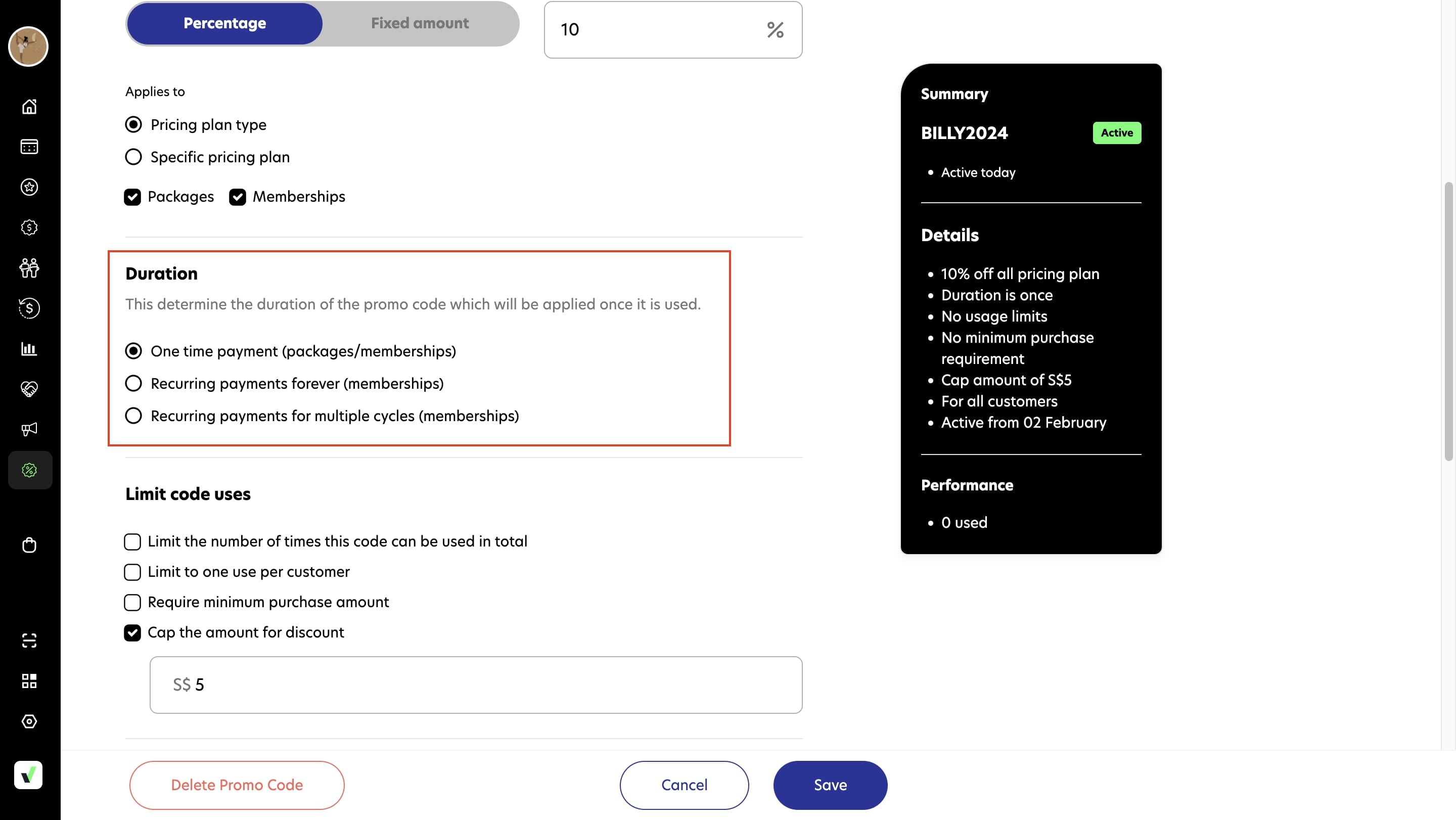 How to create a promo code for your members? | Rezerv
